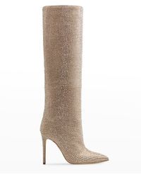 Paris Texas - Holly Crystal Tall Stiletto Boots - Lyst