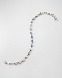 Monica Rich Kosann - Sterling Silver Ombre Sapphire Tennis Bracelet - Lyst