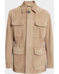 Brioni - Apos;S Suede Field Jacket - Lyst