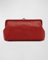 Il Bisonte - Classic Vaccjetta Leather Clutch Bag - Lyst