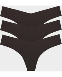 Commando - Classic Low-Rise Microfiber Thongs, Pack Of 3 - Lyst
