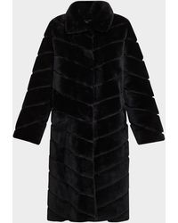 Gorski - Reversible Chevron Lamb Shearling Coat - Lyst