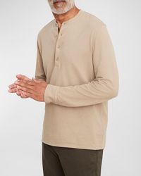 Vince - Stand Collar Long-Sleeve T-Shirt - Lyst