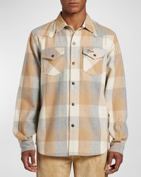 PRPS - Plaid Flannel Button-Down Shirt - Lyst