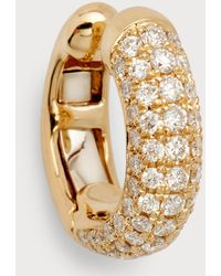 Siena Jewelry - 14k Yellow Gold Diamond Cuff Clip-on Earrings - Lyst