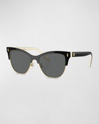 Tory Burch - T-Monogram Acetate & Plastic Cat-Eye Sunglasses - Lyst
