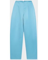 Ulla Johnson - Edlyn Satin Wide-Leg Pants - Lyst