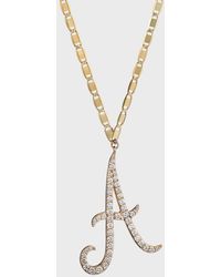 Lana Jewelry - 14K Malibu Diamond Initial Necklace - Lyst