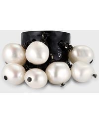 Nest - Pearl Charm Adjustable Ring - Lyst