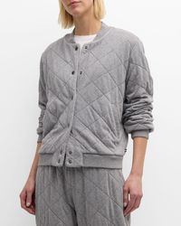 Sol Angeles - Quilted Bomber Jacket - Lyst