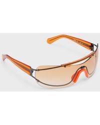 Off-White c/o Virgil Abloh - Big Wharf Shield Sunglasses - Lyst