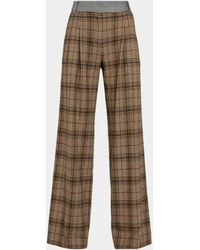 Ramy Brook - Leslie Plaid Wide-Leg Pants - Lyst
