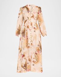 Zimmermann - Ascension Plunge Maxi Dress - Lyst