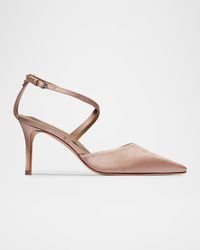 Bernardo - Yazmin Satin Pointed-Toe Pumps - Lyst