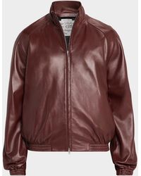 Acne Studios - Apos;S Lokot Leather Blouson Jacket - Lyst