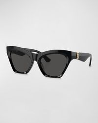 Burberry - Tb Acetate & Plastic Cat-Eye Sunglasses - Lyst