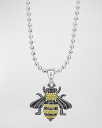 Lagos - Rare Wonders Long Honeybee Pendant Necklace W/ 18k Gold - Lyst