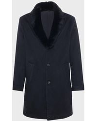 Gorski - Loro Piana Cashmere Short Coat With Detachable Lamb Shearling Collar - Lyst