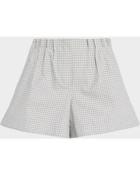 Brandon Maxwell - The Lennon Check Shorts - Lyst