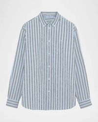 Loewe - Apos;S Multi-Stripe Poplin Button-Down Shirt - Lyst
