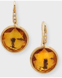 Marco Bicego - Jaipur Color Drop Earrings With Diamonds And Citrine - Lyst