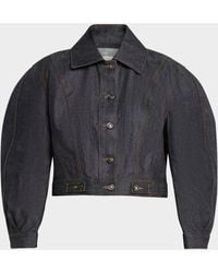 Givenchy - Reversed Raw Denim Cocoon Jacket - Lyst