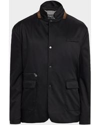 Kiton - Apos;S Wool Full-Zip Shirt Jacket - Lyst