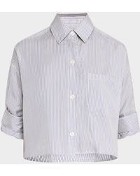 Twp - Next Ex Striped Button-Front Shirt - Lyst