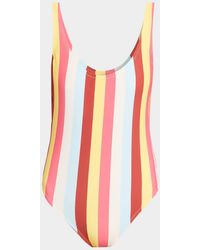 Solid & Striped - The Anne-Marie Striped One-Piece Swimsuit - Lyst