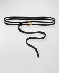 Bottega Veneta - Grasp Double Strap Leather Belt - Lyst