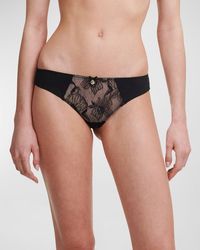 Chantelle - Orchids Low-Rise Lace Tanga - Lyst