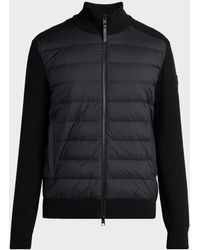 Moncler - Apos;S Padded Crêpe Cotton Full-Zip Cardigan - Lyst