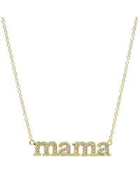 Jennifer Meyer - 18k Diamond Mama Necklace - Lyst