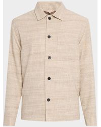 Theory - Tweed Overshirt - Lyst