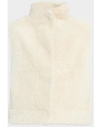 UTZON - Victor Reversible Shearling Vest - Lyst