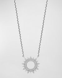 Sheryl Lowe - Sterling Pave Diamond Sun Cable Chain Necklace - Lyst