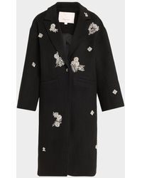 Cinq À Sept - Gravis Crystal Ivy Mid-Length Coat - Lyst