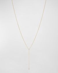 Lana Jewelry - 14K Petite Nude Diamond Solo Lariat - Lyst