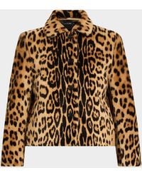 Nili Lotan - Montmartre Leopard Shearling Cropped Jacket - Lyst