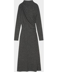 Rails - Margaret Gathered Jersey Midi Dress - Lyst