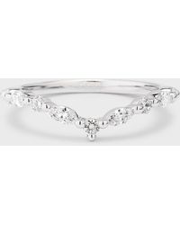 Neiman Marcus - Lab Grown Diamond 18K Round And Marquise Band, Size 6.5 - Lyst