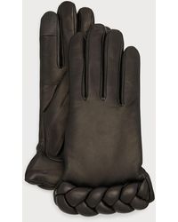 Agnelle - Edith Braided Leather Gloves - Lyst
