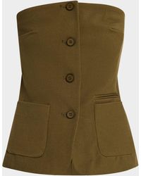 STAUD - Brigade Corseted Top - Lyst