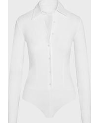 Commando - Button-Front Oxford Bodysuit - Lyst