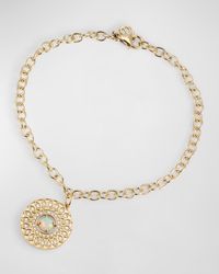 Sydney Evan - Marquise Eye Wheel Charm, Opal And Diamond Chain Bracelet - Lyst
