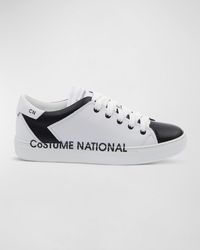 CoSTUME NATIONAL - Logo Bicolor Low-Top Sneakers - Lyst