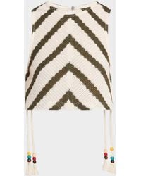 JBQ - Bimini Striped Knit Crop Top - Lyst