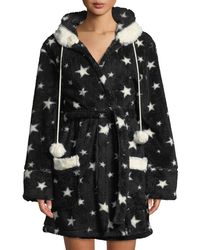 Pj Salvage Dreamer Hooded Short Robe - Black