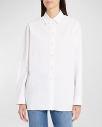 The Row - Sisilia Collared Cotton Shirt - Lyst