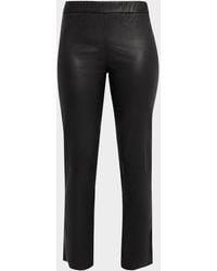 SPRWMN - Sophia Leather Cigarette Pants - Lyst
